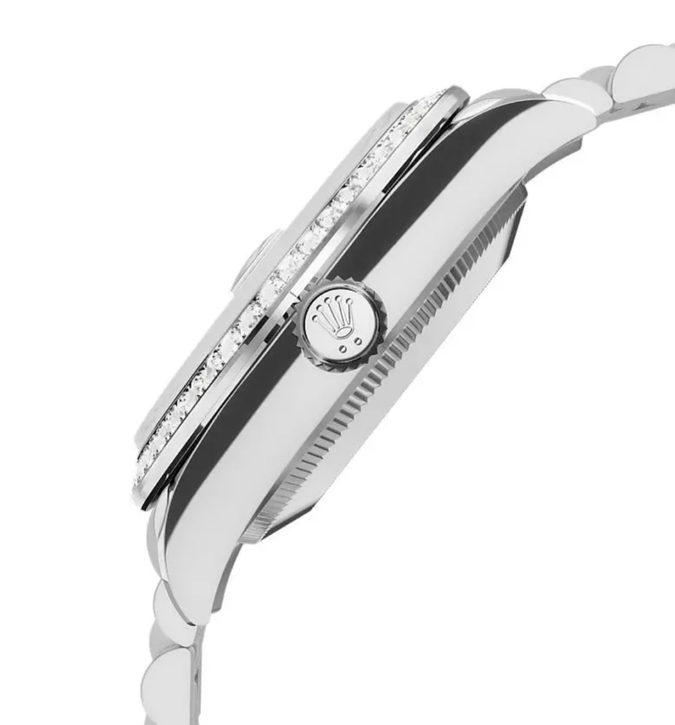 RLX Datejust m278289RBR-0019 Aubergine Dial White Gold President Watch