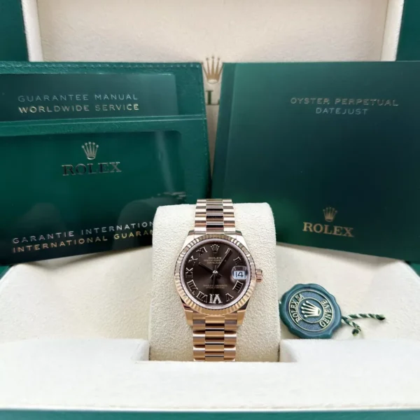 RLX Datejust m278275-0025 Chocolate 31mm Dial
