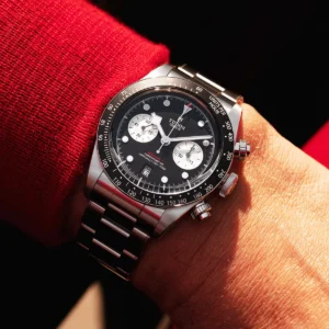 【7A Quality】TUDOR Black Bay Chrono 41mm Black/Silver Dial Men's Automatic Bracelet Watch M79360N-0001