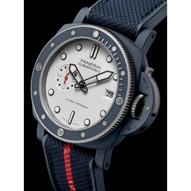 【7A Quality】Panerai Submersible QuarantaQuattro Luna Rossa Ti-Ceramitech™ 44mm PAM01543