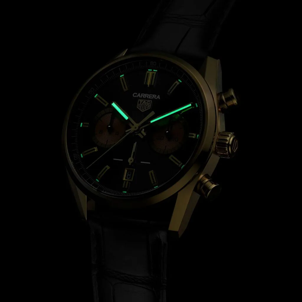 【7A Quality】TAG Heuer Carrera Chronograph Automatic, 42 mm, Gold 3N CBN2044.FC8313