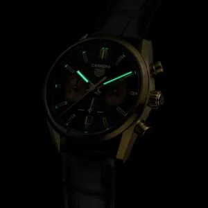 【7A Quality】TAG Heuer Carrera Chronograph Automatic, 42 mm, Gold 3N CBN2044.FC8313