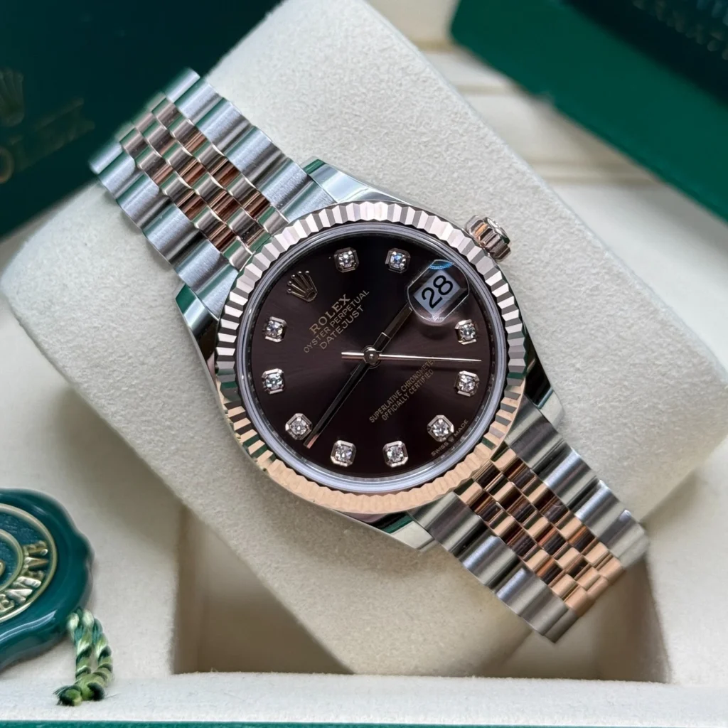 RLX Datejust m278271-0027/0028 Chocolate 31mm Dial Oyster Bracelet Watch