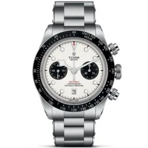 【7A Quality】TUDOR Black Bay Chrono 41mm Opaline/Black Dial Men's Automatic Bracelet Watch M79360N-0002