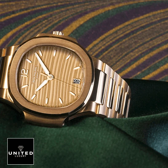 Patek Philippe Nautilus Ladies Golden Rose Gold 71181R-001 Replica