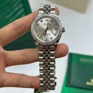 RLX Datejust m278384RBR-0033/0034 Silver 31mm Dial Oyster Watch