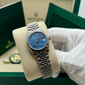 RLX Datejust m278274-0035/0036 Azzurro Blue Dial Oyster Watch