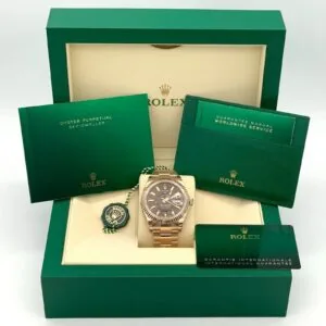 RLX Sky-Dweller 42mm 336935-0002/0006 Rose Gold Chocolate Dial Jubilee