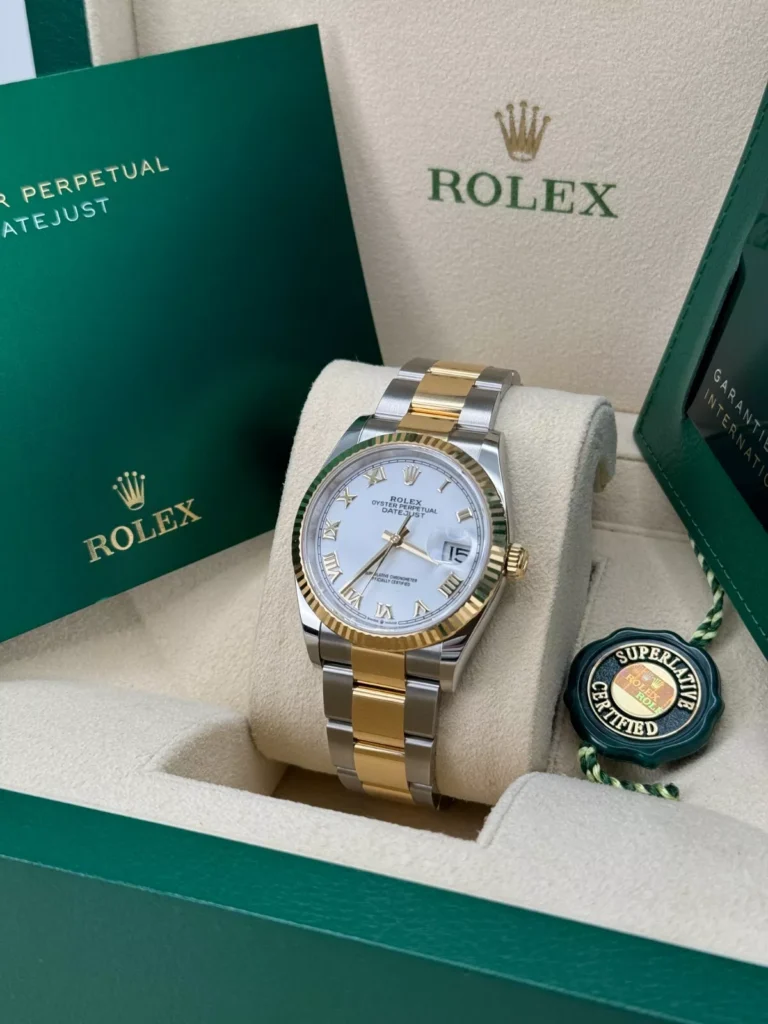 RLX Datejust 36mm 126233 White Dial Oyster Bracelet Watch