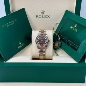 RLX Datejust m278271-0027/0028 Chocolate 31mm Dial Oyster Bracelet Watch