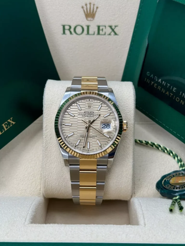 RLX Datejust 36mm 126233 Golden Fluted Motif 36mm Dial Oyster Bracelet