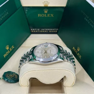 RLX Datejust 41mm 126300 Silver Index Jubilee Stainless Steel Watch