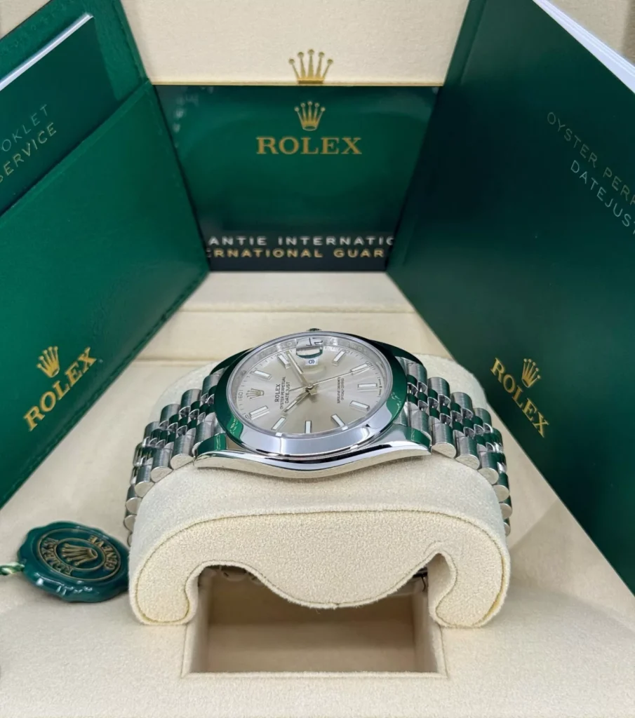 RLX Datejust 41mm 126300 Silver Index Jubilee Stainless Steel Watch