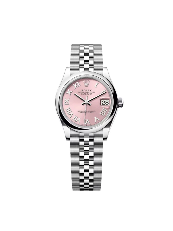 RLX Datejust m278240-0013/0014 31mm Pink Roman Domed Bezel Oyster Oystersteel