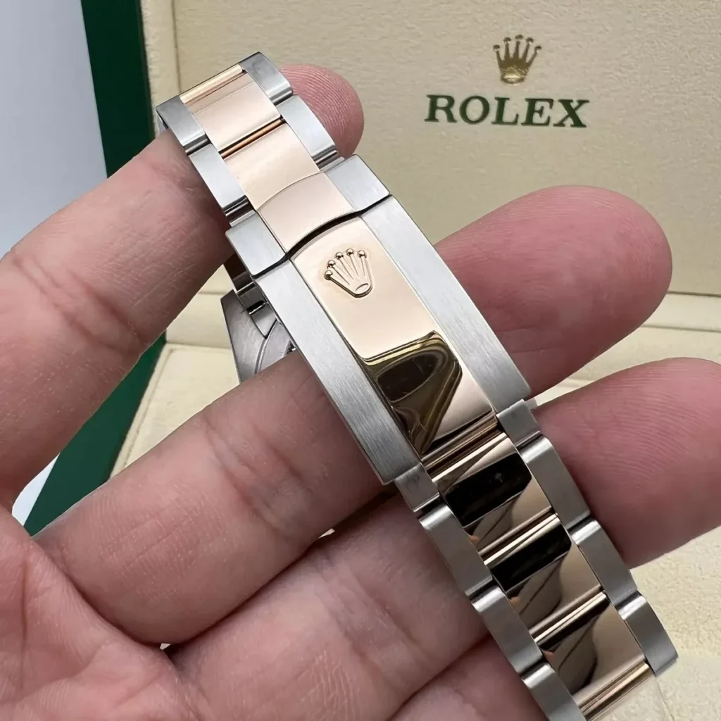 RLX Datejust 41mm 126301 Sundust Diamond Jubilee Steel and Everose Gold Watch