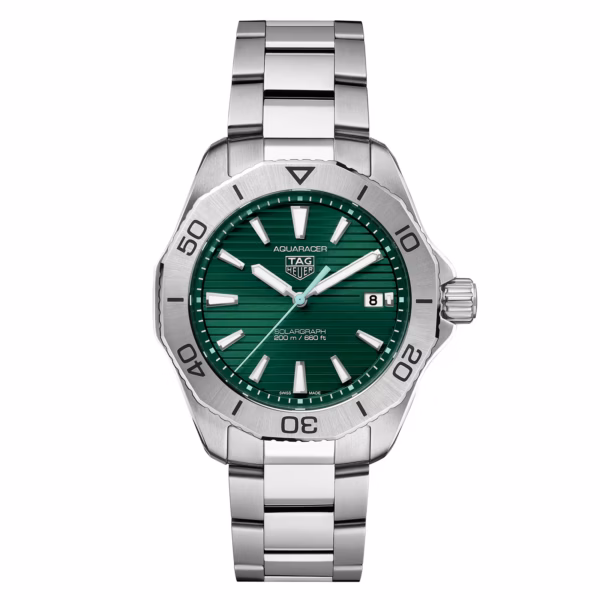 【7A Quality】TAG Heuer Aquaracer Professional 200 Solargraph 40mm Mens Watch Green WBP1115.BA0000