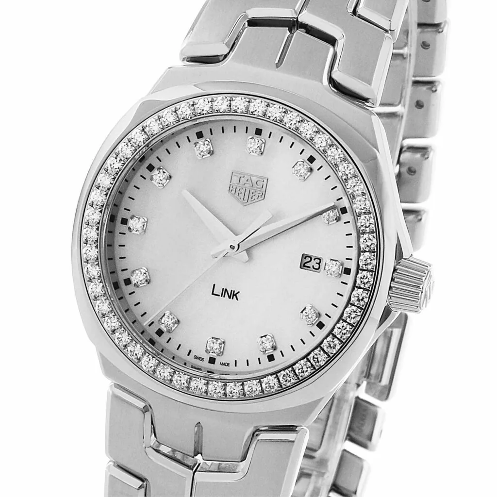 【7A Quality】TAG Heuer Link Date Diamond Bezel Ladies Watch 32mm WBC1316.BA0600