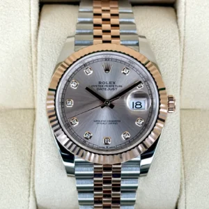 RLX Datejust 41mm 126331 Sundust Diamond Jubilee Steel and Everose Gold Watch