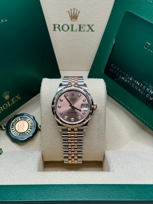 RLX Datejust m278341-0023/0024 Rosé Dial 31mm Oyster Bracelet