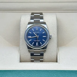 RLX Oyster Perpetual 34mm 124200 Blue Dial Oyster Stainless Steel Bracelet