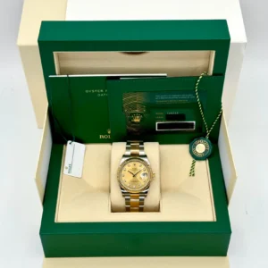 RLX Datejust 36mm 126233 Champagne Dial Jubilee Bracelet Watch
