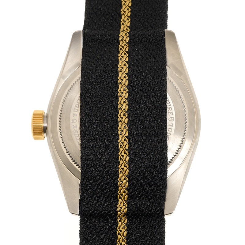 【7A Quality】TUDOR Black Bay GMT S&G Steel and 18ct Yellow Gold 41mm Fabric Strap Watch M79833MN-0004