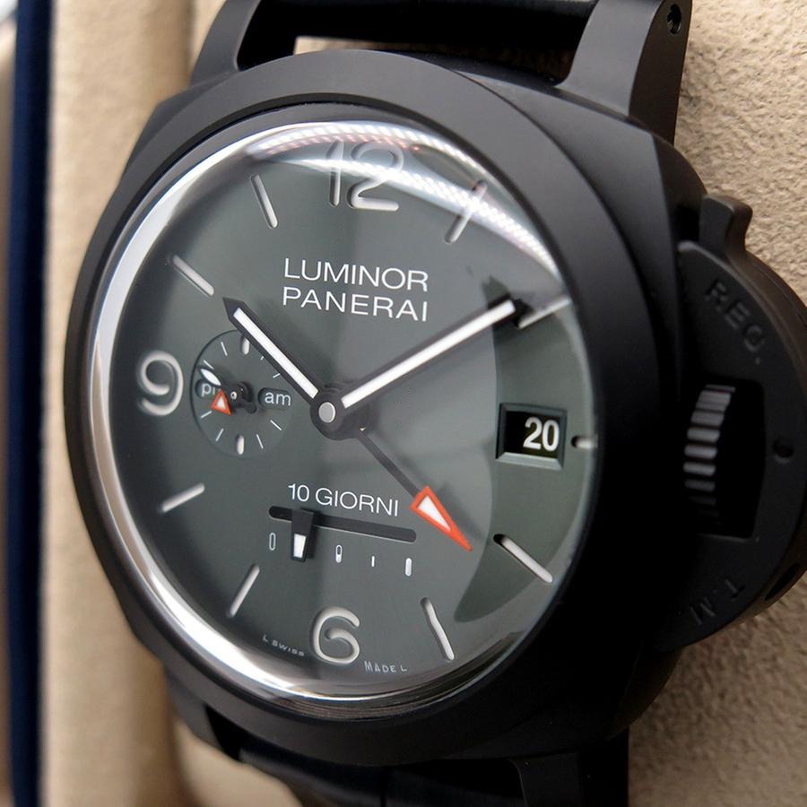 【7A Quality】Panerai Luminor Dieci Giorni GMT Ceramica 44mm PAM01483
