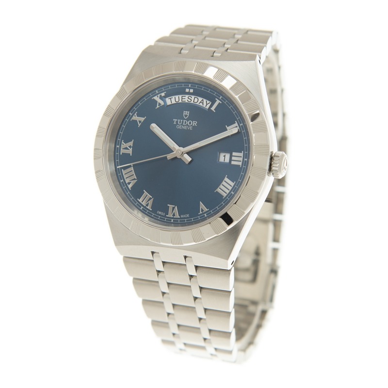 【7A Quality】TUDOR Royal Date/Day 41mm Blue Roman Dial Men's Automatic Watch M28600-0005