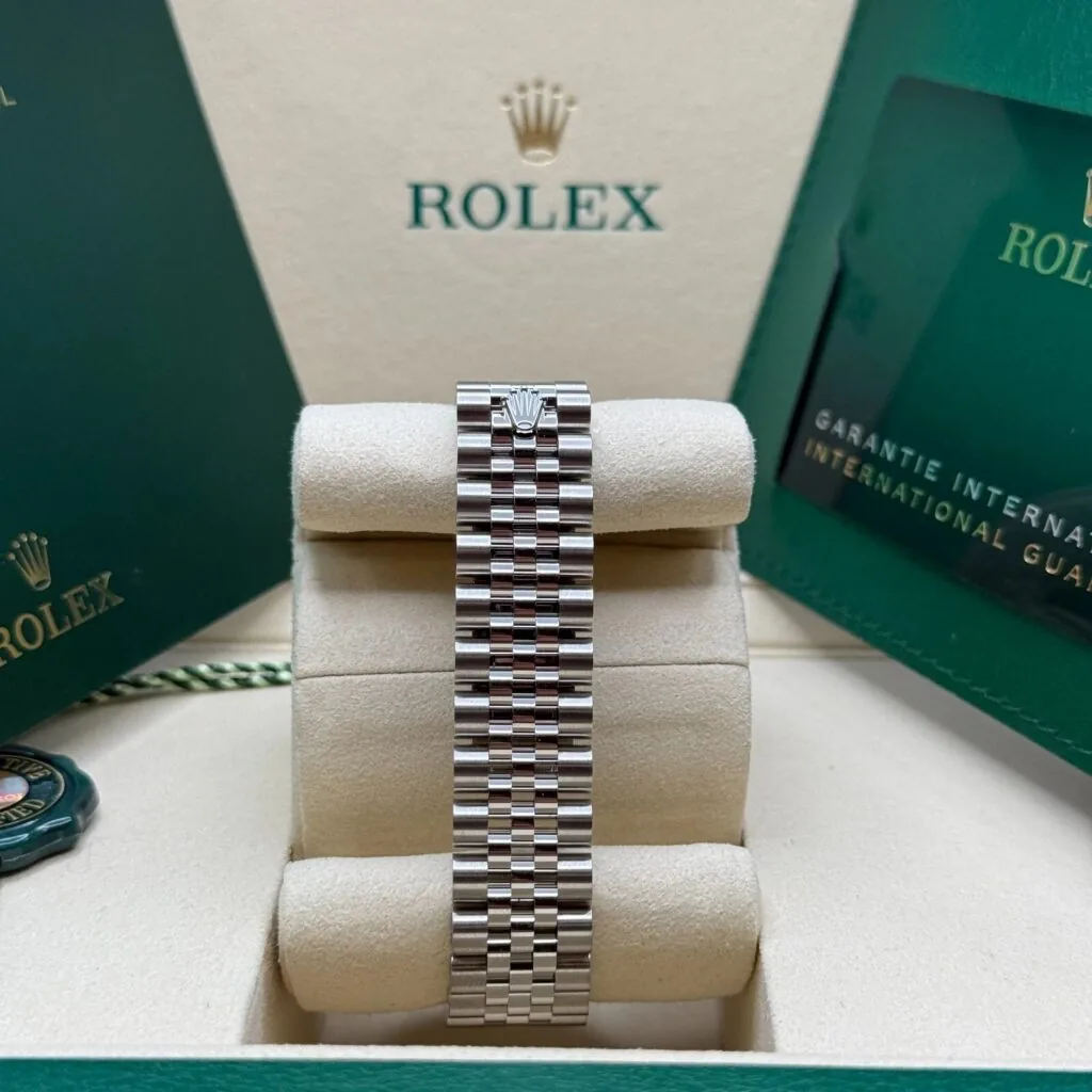 RLX Datejust m278344-0005/0006 Mother-of-Pearl Dial 31mm Domed Diamond Oyster Watch