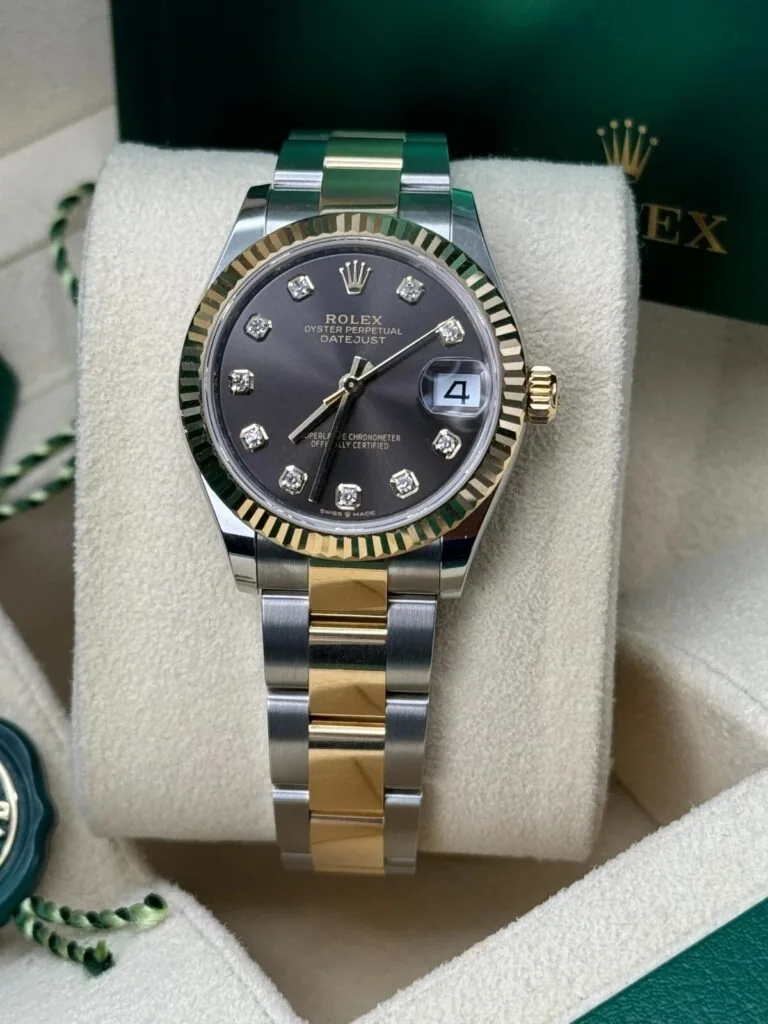 RLX Datejust m278273-0021/0022 31mm Dark Grey Dial Stainless Steel and Yellow Gold Oyster Watch