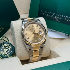 RLX Datejust 36mm 126233 Champagne Dial Jubilee Bracelet Watch