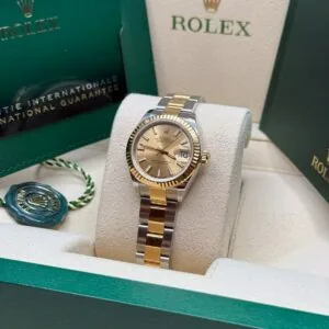 RLX Lady-Datejust 31mm 279173 Champagne Index Dial Oyster Bracelet
