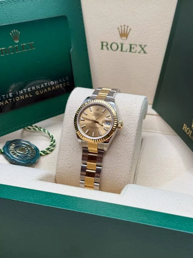RLX Lady-Datejust 31mm 279173 Champagne Index Dial Oyster Bracelet