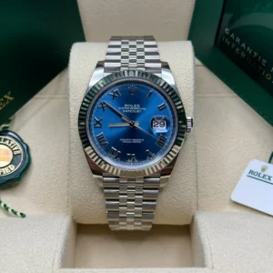RLX Datejust 41mm 126334 Blue Roman Oyster Stainless Steel Men’s Watch
