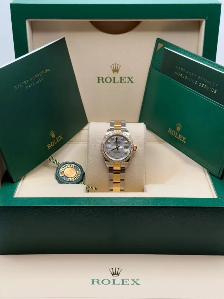 RLX Lady-Datejust 31mm 279383RBR Mother-of-Pearl Dial Yellow Rolesor Oyster Bracelet