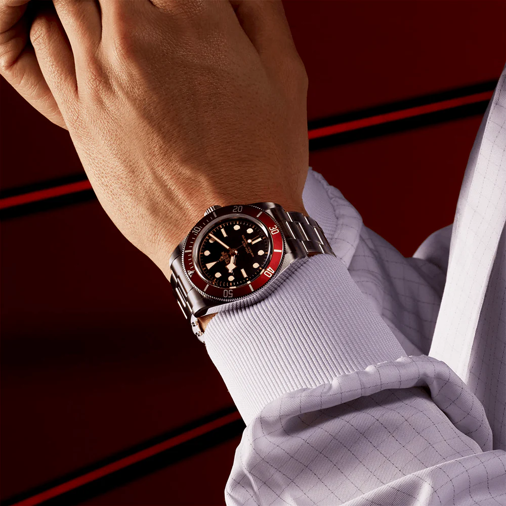 【7A Quality】TUDOR Black Bay 41mm Black Dial & Red Bezel Men's Bracelet Watch M7941A1A0RU-0001