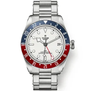 【7A Quality】TUDOR Black Bay GMT 41mm White Dial & Red/Blue Bezel Bracelet Watch M79830RB-0010