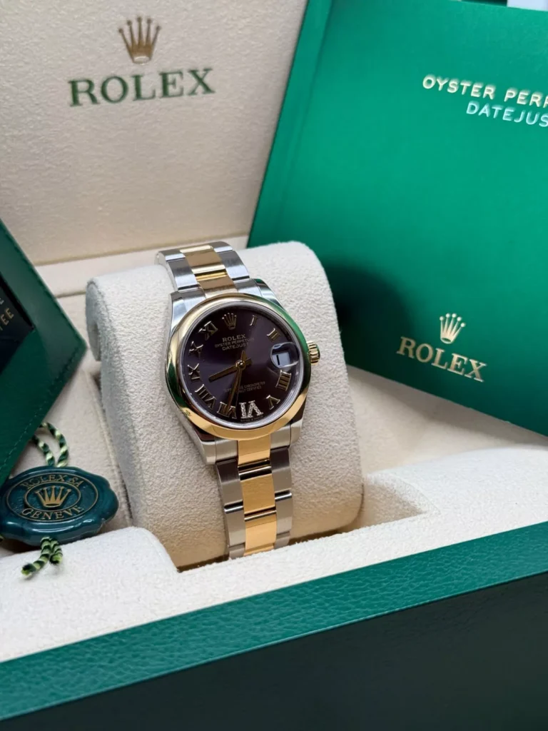 RLX Datejust m278243-0013/0014 31mm Dark Grey Dial Yellow Rolesor Oyster Watch