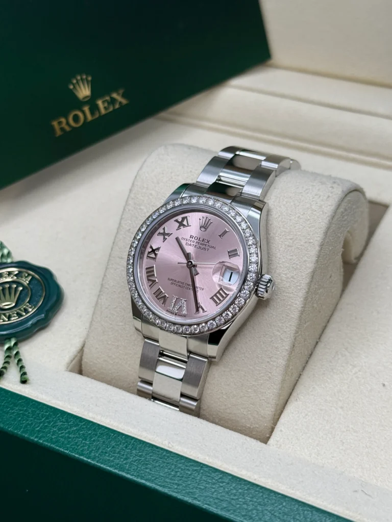 RLX Datejust m278384RBR-0027/0028 Pink 31mm Dial Oyster Watch