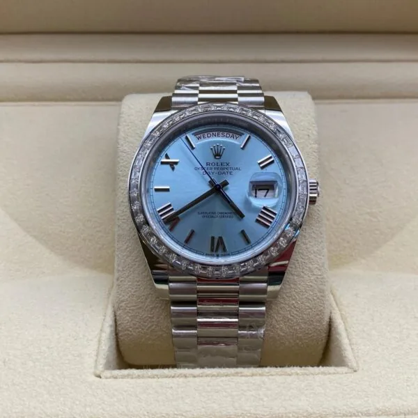 RLX Day-Date 40mm 228396TBR-0030 Ice Blue Roman Dial