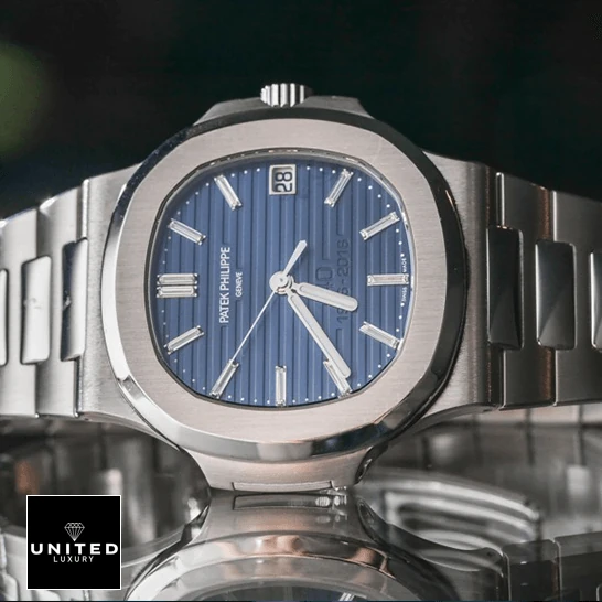 Patek Philippe Nautilus Platinum Blue Replica