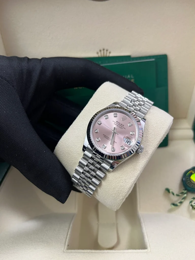 RLX Datejust m278274-0031/0032 Pink 31mm Dial Oyster Watch