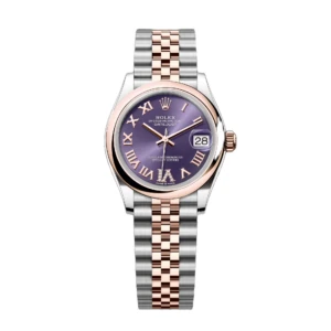 RLX Datejust m278241-0019/0020 Aubergine 31mm Dial Oyster Bracelet Watch