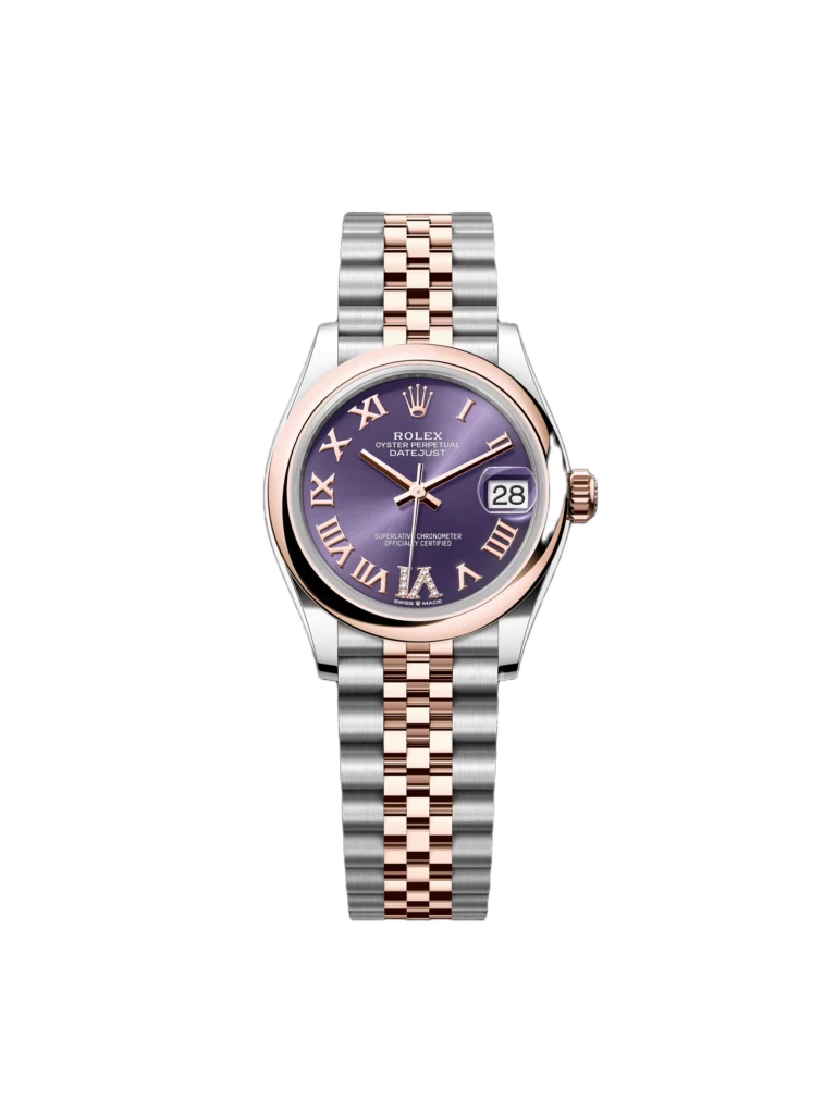 RLX Datejust m278241-0019/0020 Aubergine 31mm Dial Oyster Bracelet Watch
