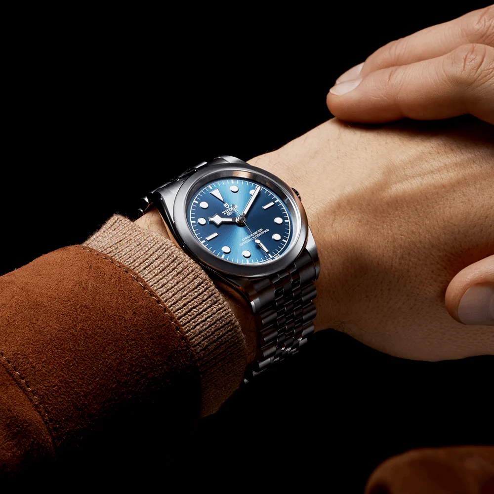 【7A Quality】TUDOR Black Bay 41mm Blue Dial Men's Five-Link Bracelet Automatic Watch M79680-0002