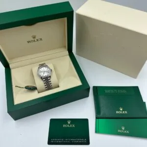 RLX Datejust m278384RBR-0033/0034 Silver 31mm Dial Oyster Watch