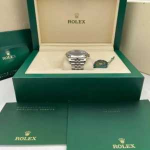 RLX Datejust 41mm 126300 Blue Roman Oyster Stainless Steel Watch