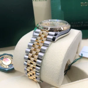 RLX Datejust 36mm 126233 Golden Palm Motif Dial Jubilee Bracelet Watch