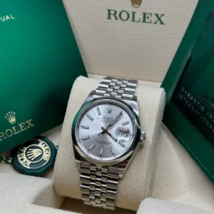 RLX Datejust 36mm 126200 Oyster Perpetual Silver Dial Jubilee Stainless Steel