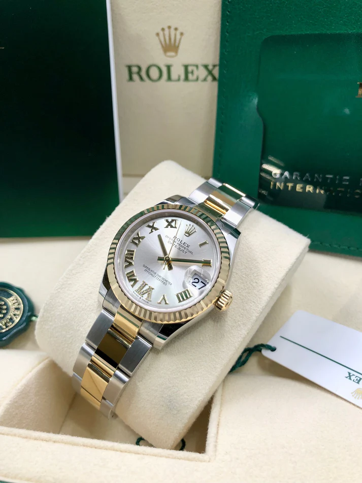 RLX Datejust m278273-0003/0004 31mm Silver Dial Stainless Steel and Yellow Gold Oyster Watch